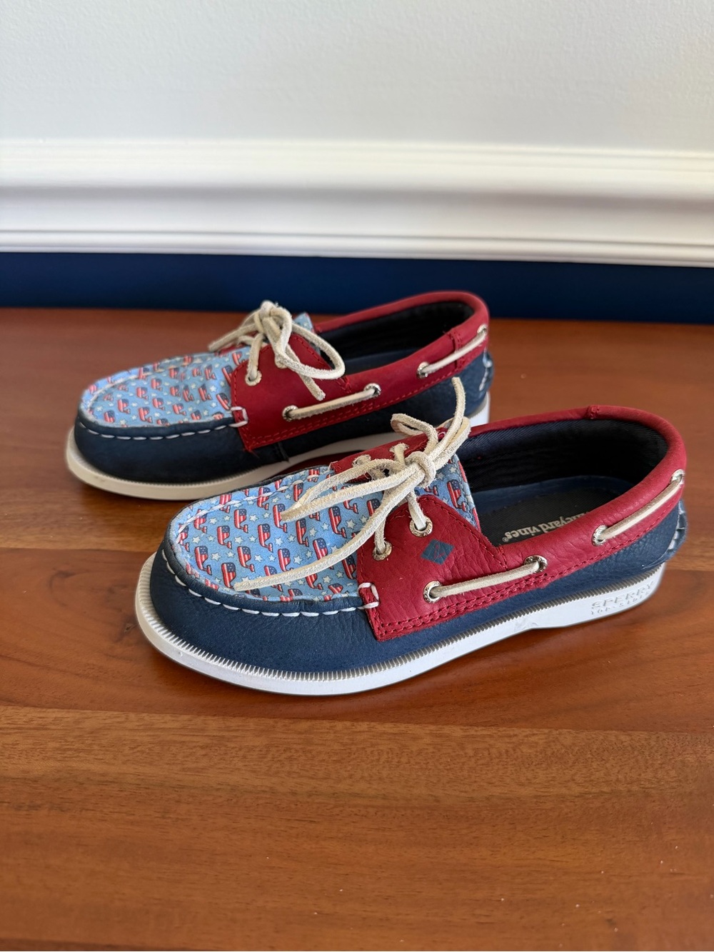 Sperry x Vineyard Vines Boat Shoes Kids Size 13